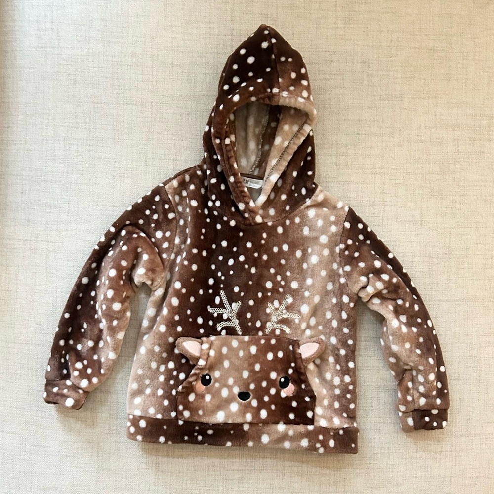 H&M Super Soft Reindeer Pullover Size 6/7